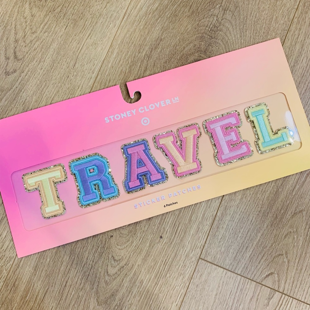 Stoney Clover x Target TRAVEL letters